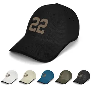 No.22 Foldable Digital Print Baseball Cap, Adjustable Sun Hat, Breathable Quick Dry, Suitable for Sports, Outdoor Activities, Hiking, Golf, Truck Driver Hats, Graphic Trucker Hat, Mesh Cap