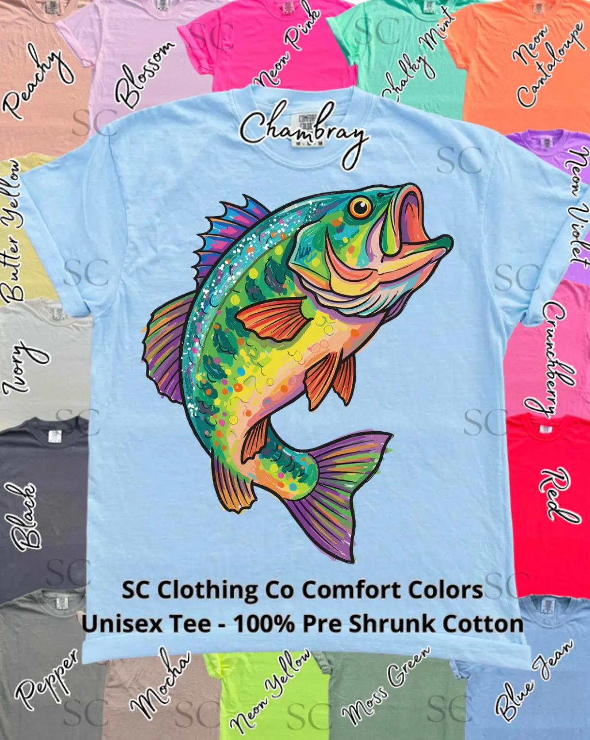 Electric Catch  Comfort Colors Tee