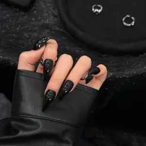 Handmade Short Cat Claws Nails, Glossy Acrylic Nails, Glossy Finish Punk Style, Single Item, No Flammable Liquid, Perfect for Bold Looks