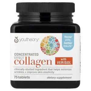 Youtheory Concentrated Effect Collagen with Verisol®, 75 Tablets