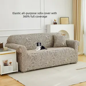 2pc Sofa Cover and Pillowcase Set, High Elasticity Full Wrap Design, Suitable for 1/2/3/4 Seater Sofas, Anti-Scratch Home Decor