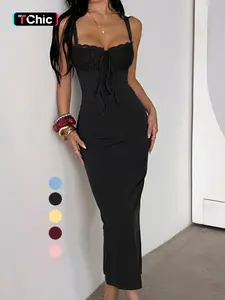 Sexy Mermaid Long Dress, Sleeveless Backless Design, Slim Fit Party & Vacation Wear, Thin Spaghetti Strap Details, Suitable for Daily Life, Elegance Womenswear Style