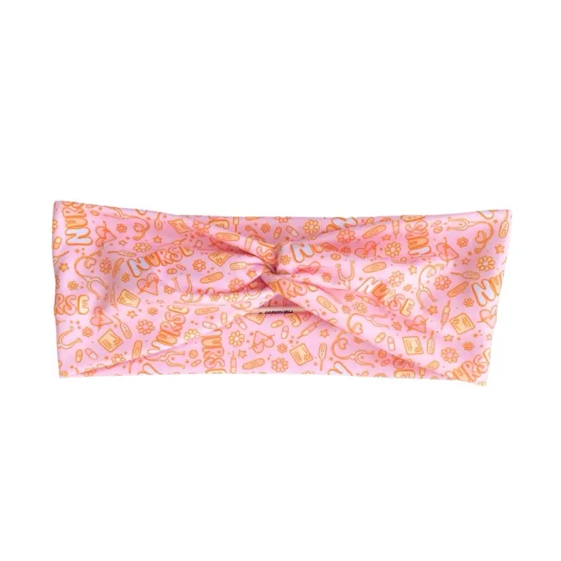 Pastel Pink Nurse Headband healthcare headbands