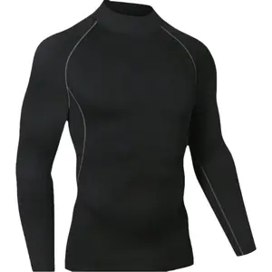 Fleece-Lined Running Sportswear Set for Men Big & Tall Outdoor Skiing Hiking Mountaineering Base Layer Thermal Underwear Quick-Dry Fitness Clothing