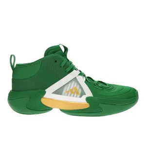 adidas Womens Exhibit Mid Basketball Sneakers Shoes - Green, White