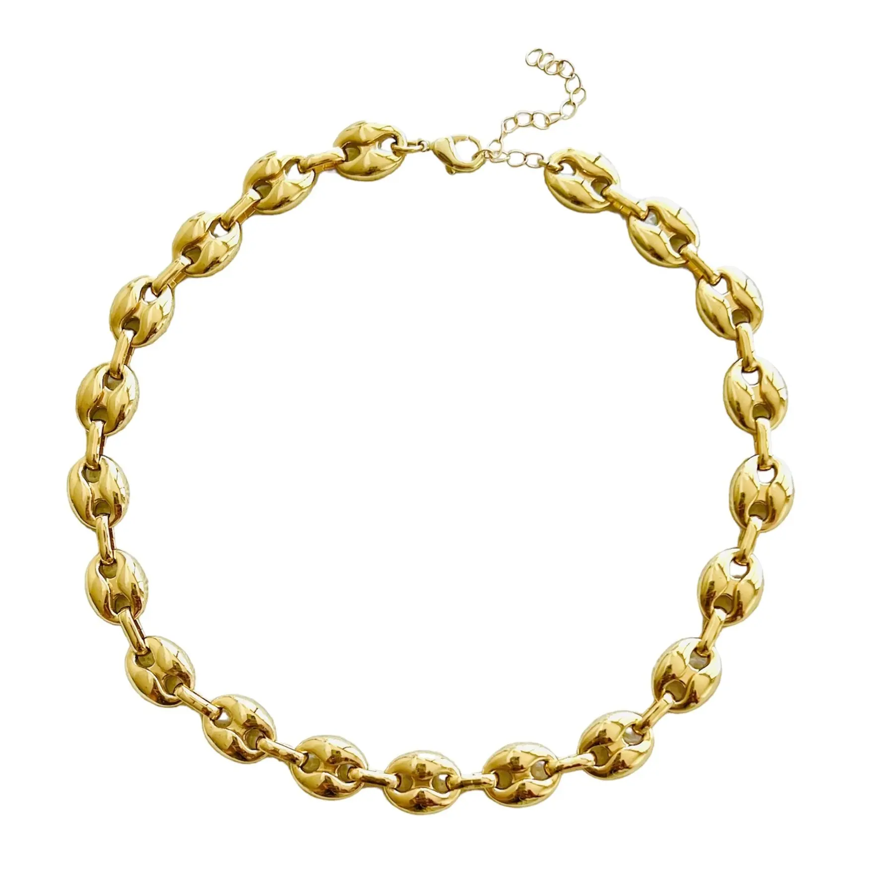 Chunky Pig Nose Bracelet/ Anklet - Gold Filled