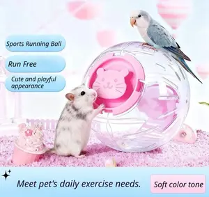 Exercise Ball for Hamsters, Gerbils, and Parrots, Parrot Toy Safe & Sturdy Running Ball with Ventilation Holes for Interactive Play and Exercise