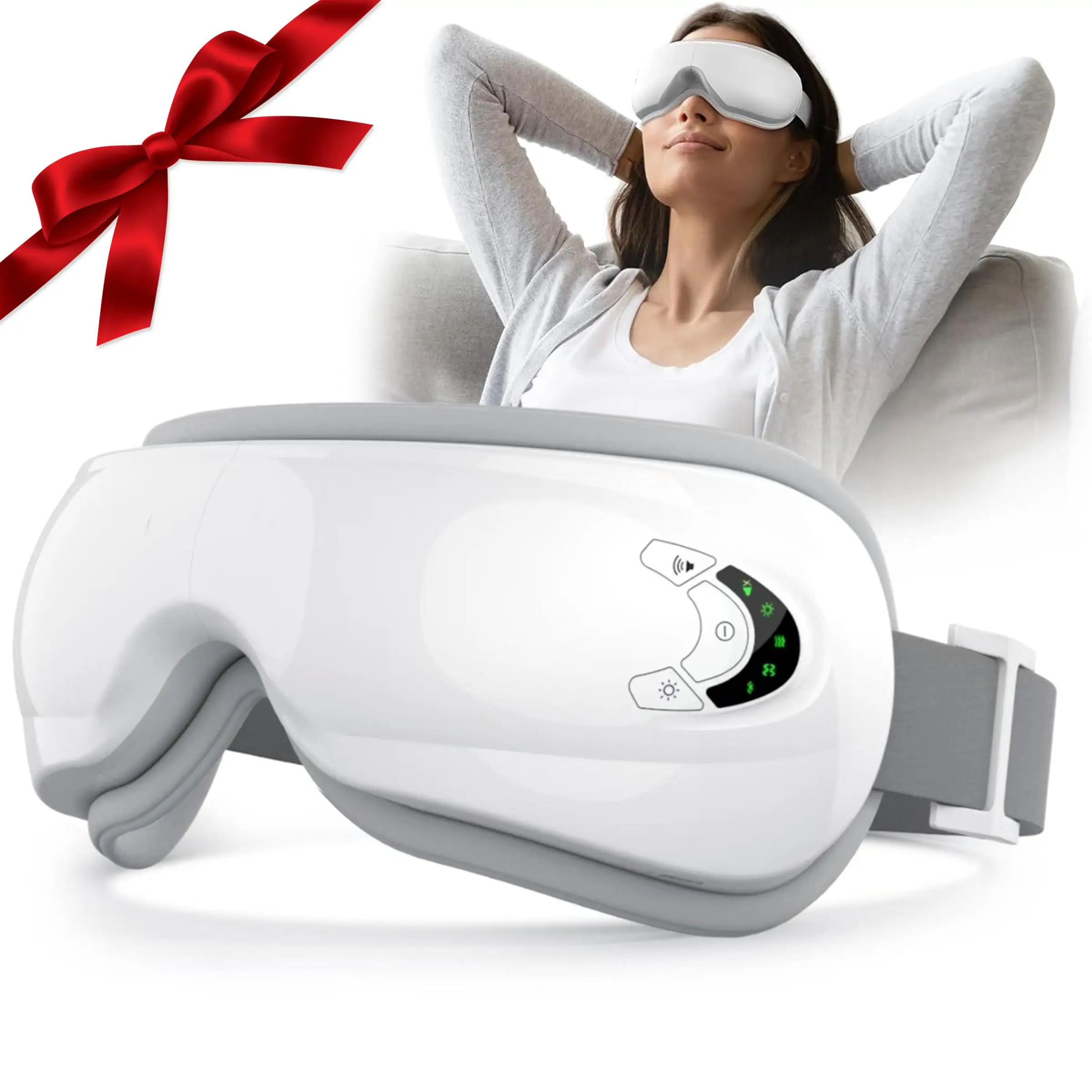 Lightweight Rechargeable Electric Eye Massager, 1 Box Foldable Eye Massage Tool With 5 Modes for Christmas Gift, Portable Eye Care Instrument For Wome