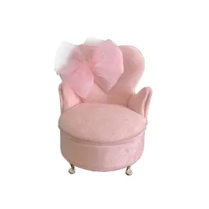 Couch Small Jewelry Storage Box  Holder Doll House Furniture with Mirror