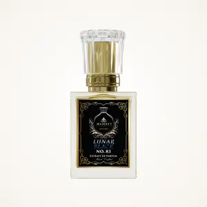 Men's Lunar Black Fragrance  PARFUM- Masculine Scent Blend with Amber, Musky, Woody, Powdery, Vanilla, Aromatic Notes, Long-Lasting Rich Aroma