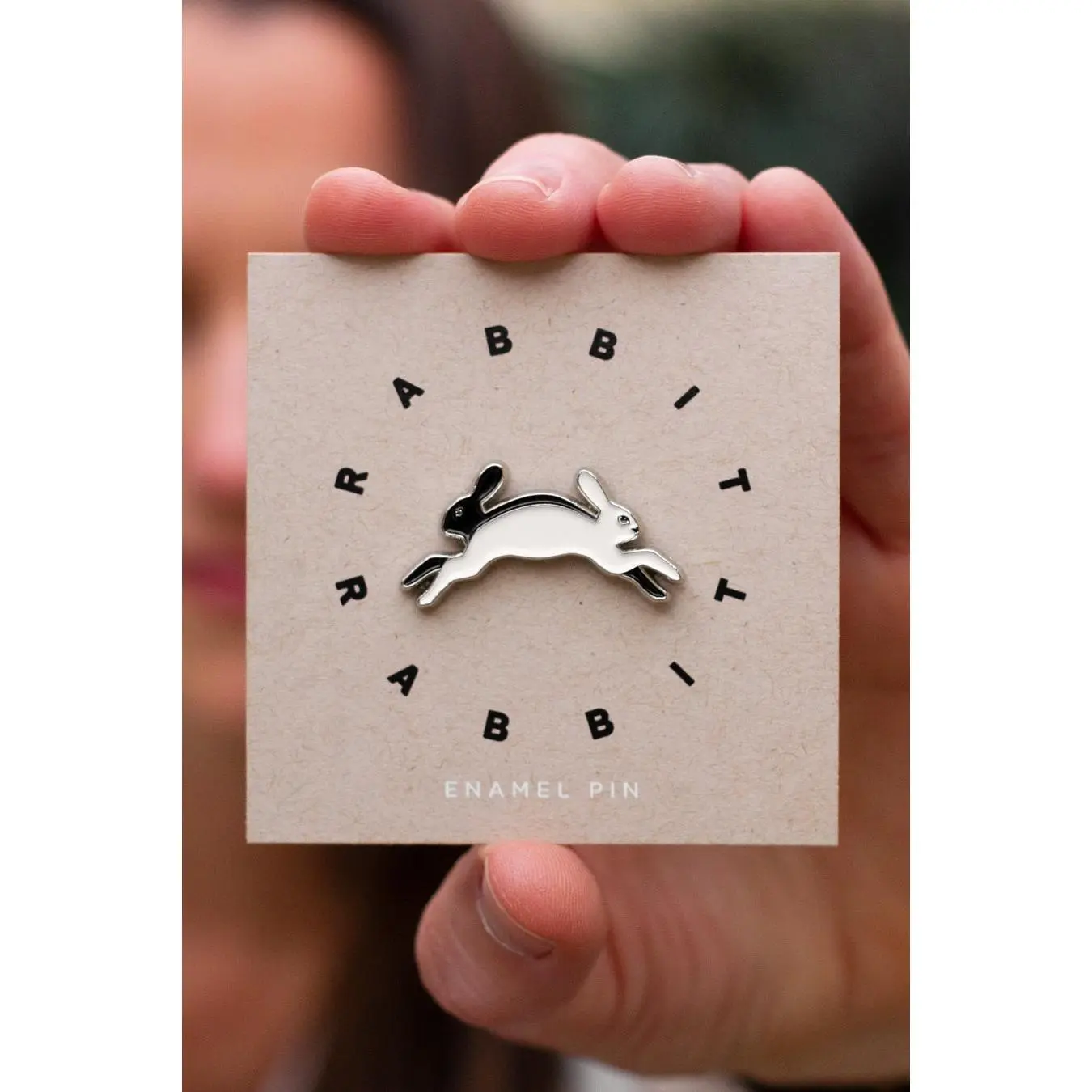 Rabbit Rabbit Enamel Pin