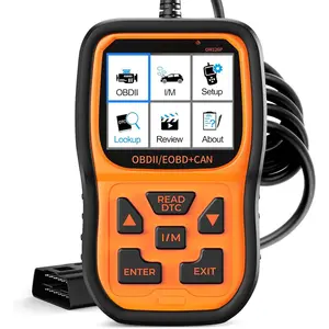 OM126P+ OBD2 Scanner, Check Engine Light Code Reader,  Code Scanner for Automotive Diagnostic, Read & Clear Fault Code, Pass Smog Test, Live Data, for    After 1996 (Orange)
