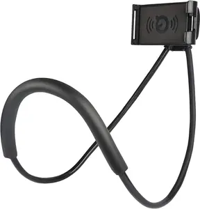 Lazy Cell Phone Holder, Universal Cell Phone Holder for Smart Mobile Phone,Hanging on Neck Cell Phone Mount Holder ,Hands-Free Mobile Phone Holder on Bed/Tableb, 27.6'' Length for 4.7''-6.7'' Size