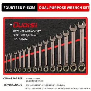 Local Delivery, Industrial and Scientific, Dual-Use Wrench, Ratchet Wrench, Quick Torx Dual-Use Industrial Grade Small Opening Movable Extension Automatic Tool Set