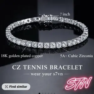 7 inch Iced Out 5A+ Zircona - Tennis braclet 4.0mm Round Cut – Clean, Bright, and Built to Shine Every Day