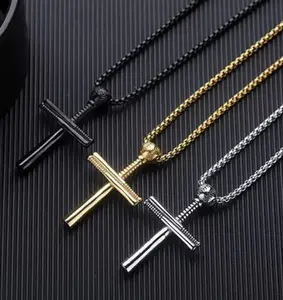 Baseball Bat Cross Chain - Classic Design with Durable Construction for Outdoor Use
