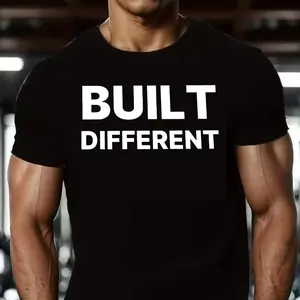 Built Different T-Shirt, Bold Statement Graphic Tee for Men
