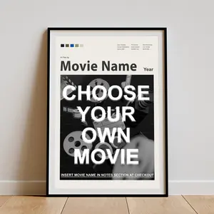 [Made-to-Order] Custom Movie Poster, Custom Poster Print, Personalized Movie Poster, Personalized Movie Print, Art Decor Landscape Photo Room