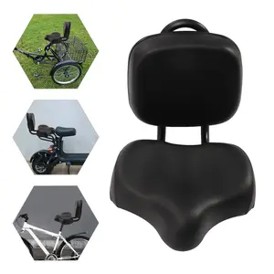 Ergonomic Bike Seat Cushion Comfortable Shock-Absorbing Breathable Waterproof for Long Rides Universal Fit Road Bikes Mountain Bikes E-Bikes Electric Scooters Easy Install