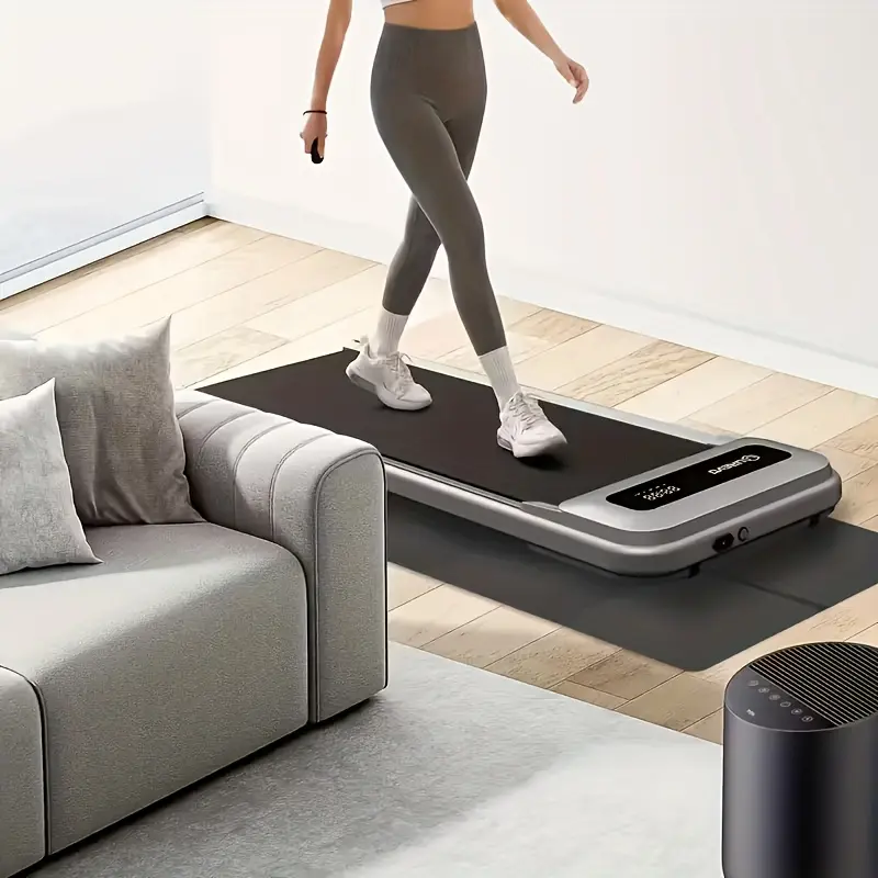 1PC Large Running Mat - Cushioned, Foldable Exercise Mat with Non-Slip Textured Surface for Home Workouts, Black Multi-Functional Fitness Mat, Home Exercise Equipment, Treadmill Fitness Equipment, Walking Machine Mat, Non-Slip Surface, Active Lifestyle