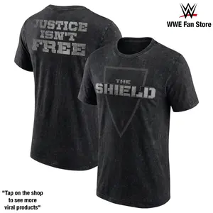 The Shield Justice Isn't Free Retro T-Shirt – Roman Reigns, Seth Rollins & Dean Ambrose Legendary WWE Faction Tee, Dominant Championship Reigns, Iconic Rivalries, Unforgettable Main Event Matches, Vintage Wrestling Fan Gift, Classic WWE Collectible Shirt