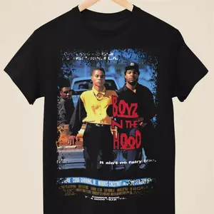 Boyz N The Hood - Movie Poster Inspired Unisex Black T-Shirt