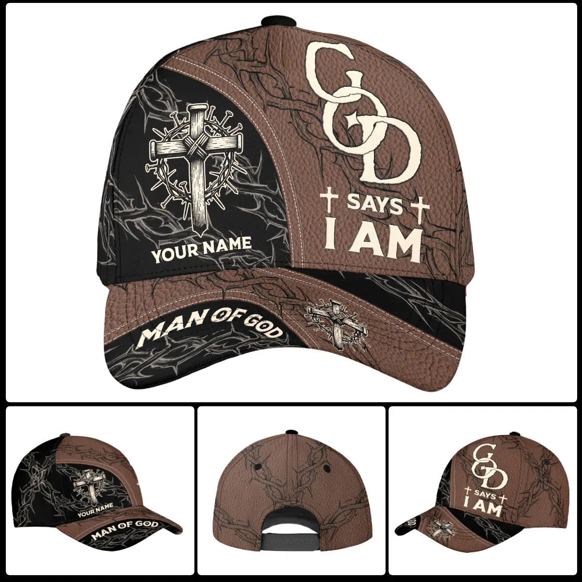 Personalized God Says I Am God Christian Baseball Cap, Christian Baseball Hat