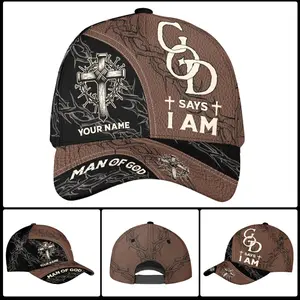 Personalized God Says I Am God Christian Baseball Cap, Christian Baseball Hat