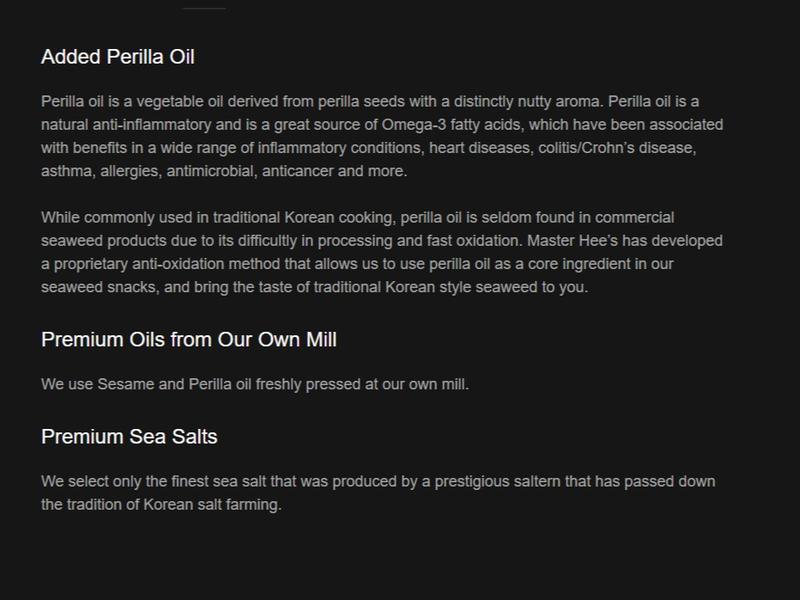 Master Hee's Korean Traditional Korean Roasted Seaweed Snack – Crispy salty Seasoned Laver Sheets, 3 Packs