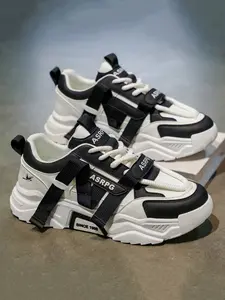 Men's Casual Sport Shoes, Multi-Color PU Leather, Low Top, Lace-Up, All Seasons, Hiking, Travel, Outdoor, Streetwear, Skateboarding, Sports Shoes