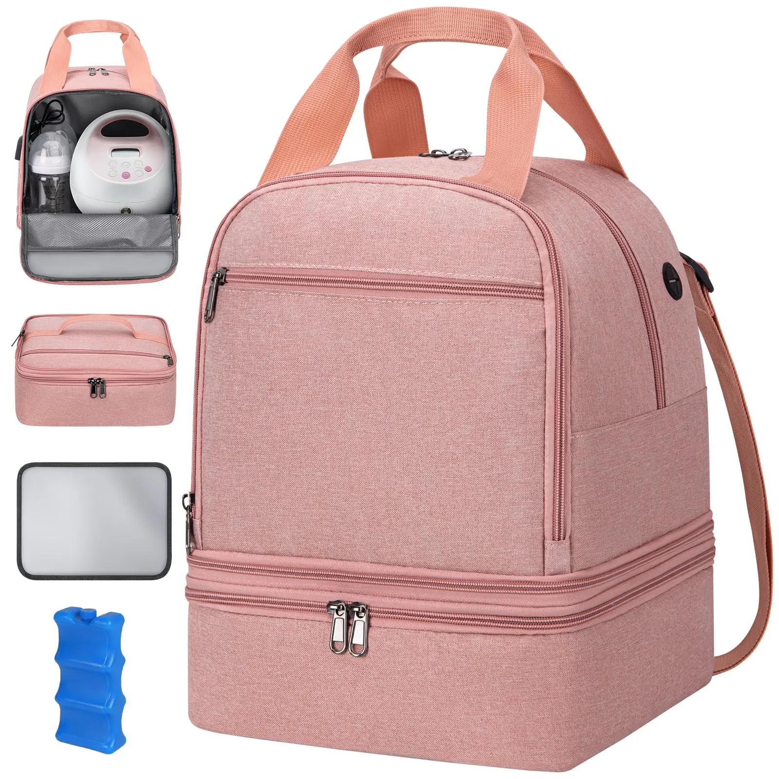 Breast Pump Bag with Cooler Compartment | Breast Pump Storage & Travel Bag to Carry Pumps and Breastmilk Cooler, Fits Most Brands, 11H Cold for Working Moms,summerwins summerwins