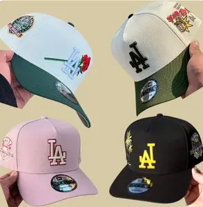 New Era 59FIFTY MLB NY Yankees Cap For Men & LA Dodgers Cap For Women | Iconic Team Logo Fitted Hat, Flat Brim, Unisex Baseball Cap, Gorras Urbanas, Sombrero MLB