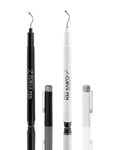 CurvaPen Patented  2 Pen Pack - 0.7mm Quick-Dry Archival Ink, Curved Nib for a Smooth Luxury Office Stationery Writing Tool Experience