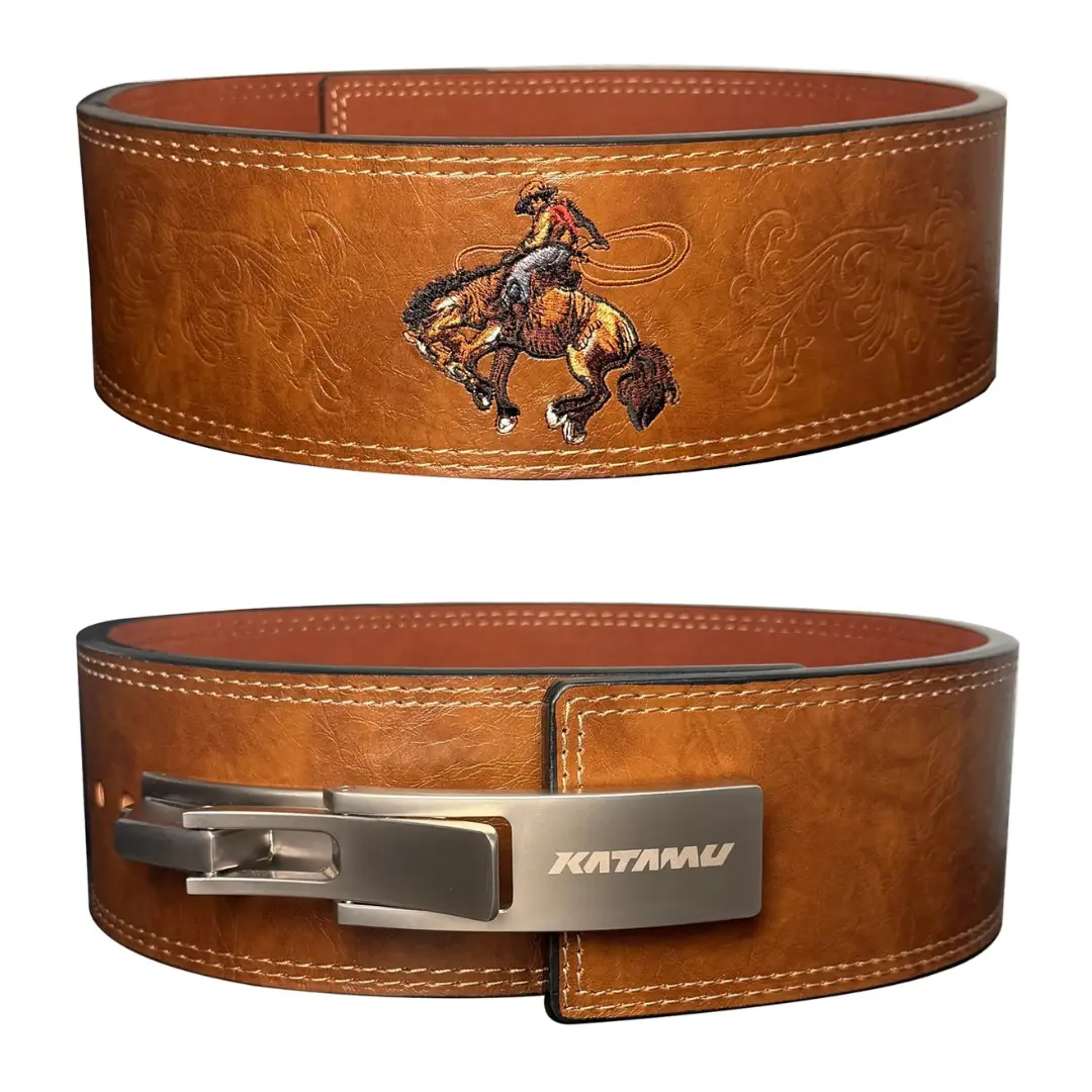 KATAMU Cowboy 10mm Lever Lifting Belt, Workout Gear, Fitness Equipment, Weight Training Equipment For Fitness & Weight Training