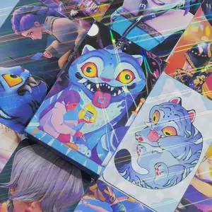 Hot Laser Cards Girl Group Cartoon Series Accessories LOMO Small Cards Unisex Children's Holiday Gifts