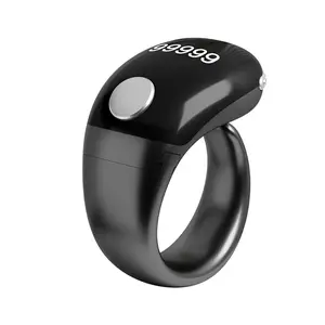 LCD Electronic Digital Tally Counter Smart Ring Point Marker Row Finger Counter Type-C Charging Ring Holder Mini Stitch Counter