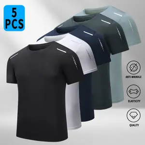 Pack of 5 men’s quick-dry T-shirts, solid color short sleeves with a crew neck for summer sportswear. Made with quick-drying technology, suitable for sports, fitness, outdoor activities, , breathability, and a cool sensation. Majin Vegeta Dragon Ball Tees