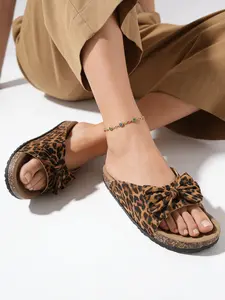 Women's Butterfly Knot Open Toe Sandals, Comfortable Anti-Slip Rubber Sole, Casual Fashion Flatform, Ideal for Daily Wear and Travel