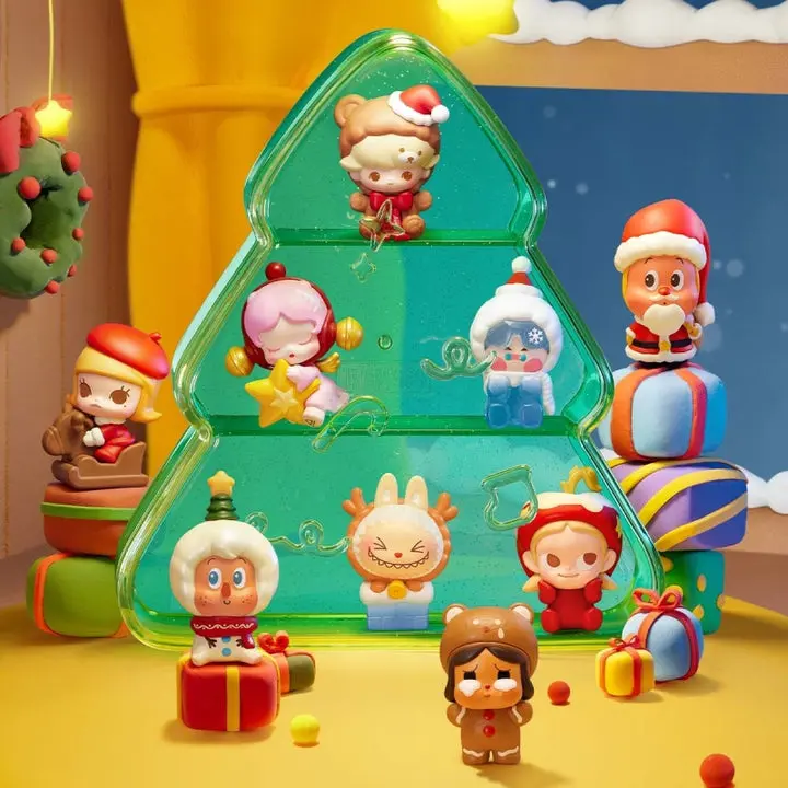 POP BEAN Winter Romance Series Blind Box - Cute Collectible Figurines, Plastic Character Figurine, Collectible Figure Decor, Toy Unboxing Blind Bag Art Toy, Plastic Figurines