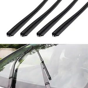 4 count Windshield Wiper  Refills, DIY   Frameless Window Boneless Replacement, Auto Adjustable Insert Rubber Wiper  Refills, Universal  Accessories for SUV  Van (24Inch)