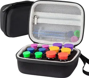 12 Slots Insulin Vial Protector Case, Insulin Vial Organizer Bag for Diabetics Standard 1Ml 3Ml 5Ml and 10Ml Vials vamctry