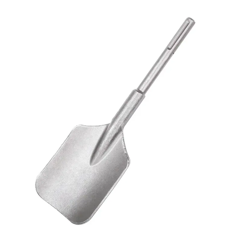 Vearter 1PC SDS-MAX Durable Metal Clay Spade Scoop, Wide and Flat Chisel-Shaped Jackhammer Drill Bit for Excavation, Gardening, Long Lifespan Tool