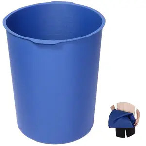 VEVOR 5 Gallon Bucket Liner for Concrete Mix, Reusable Silicone Mortar Bucket Liner for Thinset Paint Concrete Epoxy Mixing, Heavy-duty Grout Mixer Insert Tool with Graduated Measurements, Blue