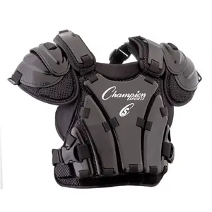 Champion Sports  13 in. Armor Style Chest Protector, Black