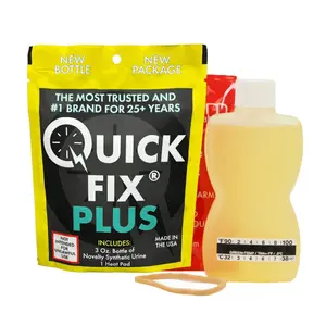 Quick Fix Plus Synthetic Urine for Educational and Experimental Purposes - 3 Oz Bottle of Novelty Synthetic Urine with Heat Pad