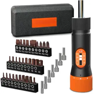Torque  38 count, Gifts for Men Torque Wrench with Inch/Pounds Torque Range 10-70 In-lb, S2 Bits, Sockets and Storage Case for Maintenance, Tools,  Repairing and Mounting