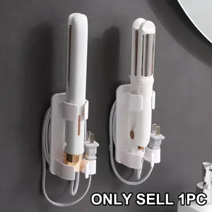 Hair Tool Organizer, Wall-Mounted Adjustable Storage Rack, Traceless Installation, Easy Organization for Bathroom, Dormitory, Hair Dryer Holder