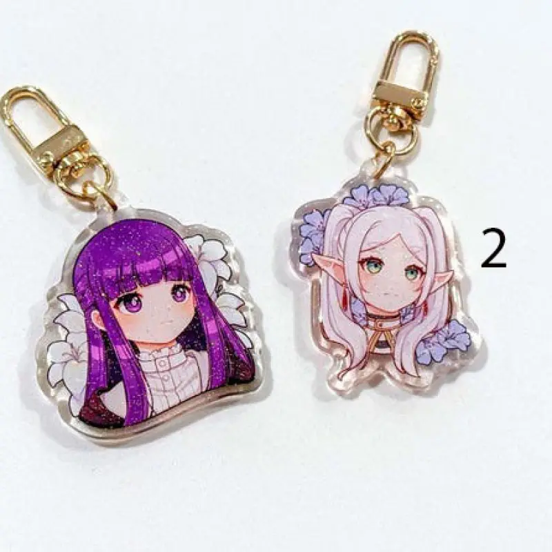 Frie.ren 2" Acrylic Keychain | Double Sided Glitter Epoxy