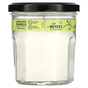 Mrs. Meyers Clean Day Scented Soy Candle, Lemon Verbena, 7.2 oz (204 g)