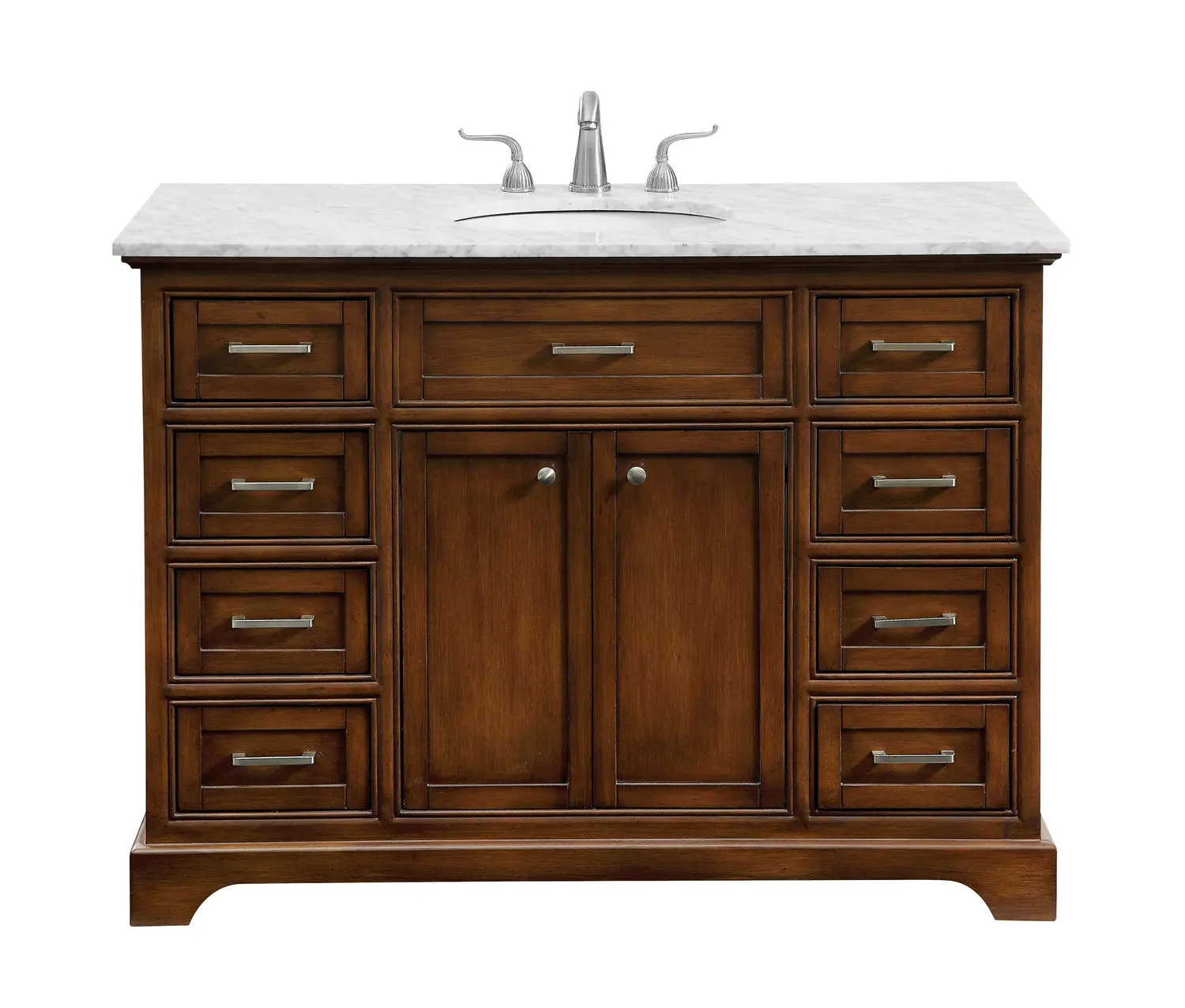 Americana Single Bathroom Vanity Set Teak